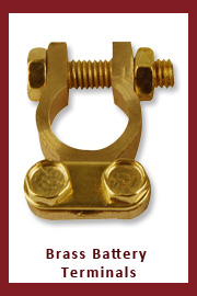 Brass battery terminals