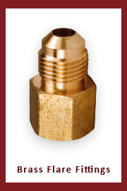 Brass flare fittings